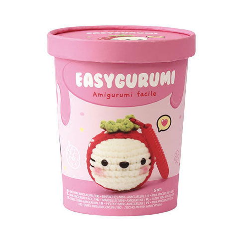 Afbeelding laden in galerijviewer, Graine creative graine easygurumi haakset aardbei - incl. naald en garen