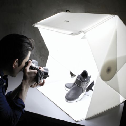 Afbeelding laden in galerijviewer, Orangemonkie LED Opnametent Foldio3 62,5x64x55 Opvouwbaar