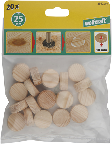 Afbeelding laden in galerijviewer, Wolfcraft conusplaatjes | ø25mm | 20 stuks - 2942000