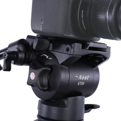 Afbeelding laden in galerijviewer, Nest video statief nt-670 + vloeistofgedempte kop