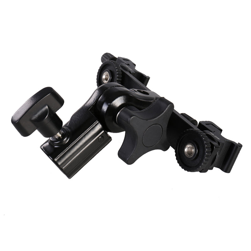 Afbeelding laden in galerijviewer, Falcon eyes twin mount tilting bracket + 2 x flitsschoen cld-14a