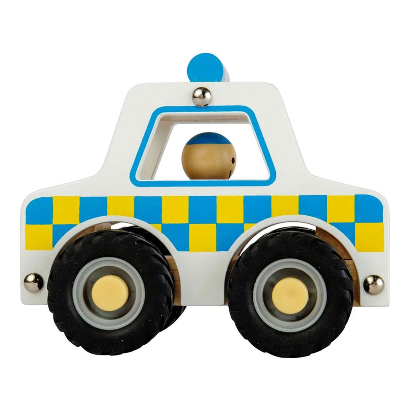Afbeelding laden in galerijviewer, Bigjigs houten politie auto