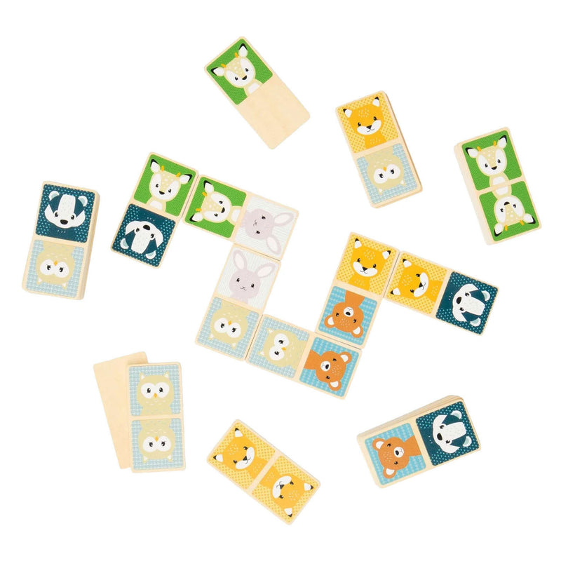 Afbeelding laden in galerijviewer, Bigjigs houten domino wilde dieren
