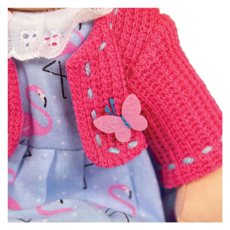 Afbeelding laden in galerijviewer, Bigjigs stoffen pop maggie - 35cm