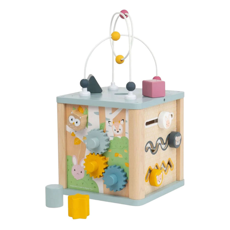 Afbeelding laden in galerijviewer, Bigjigs houten vormenstoof met kralenspiraal - 5dlg.