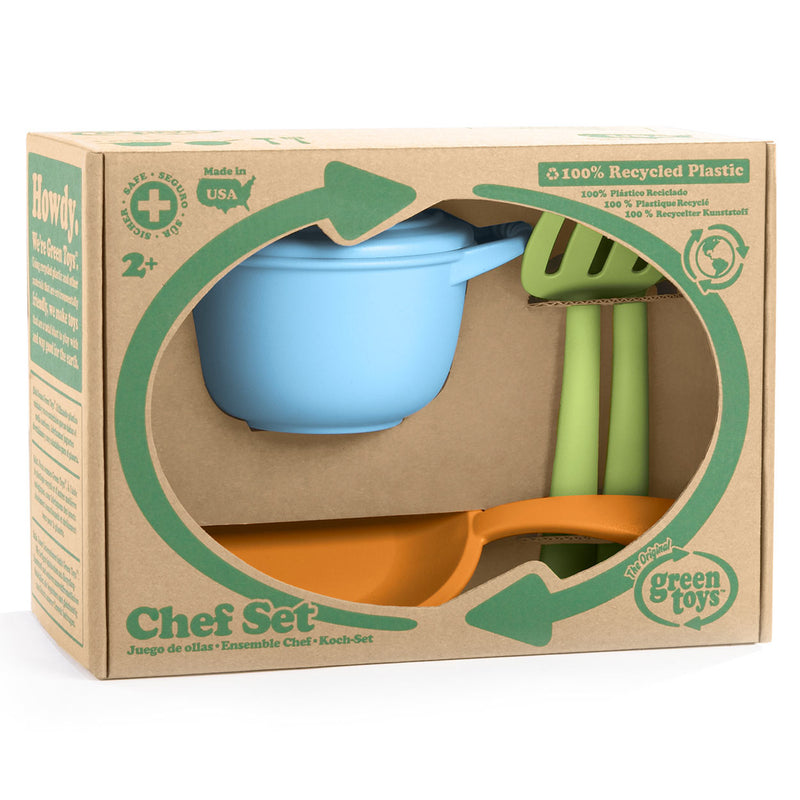 Afbeelding laden in galerijviewer, Green toys pannenset