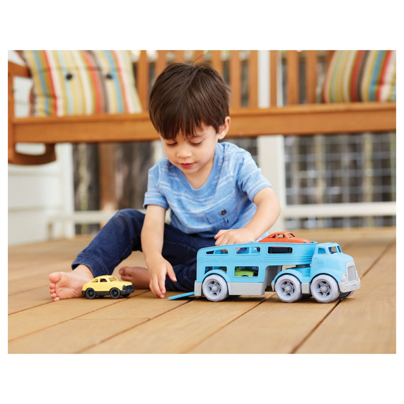 Afbeelding laden in galerijviewer, Green toys autotransporter