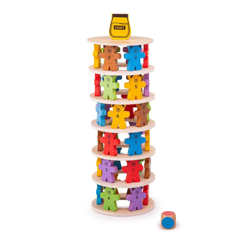 Afbeelding laden in galerijviewer, Bigjigs houten stapelspel teddyberen.