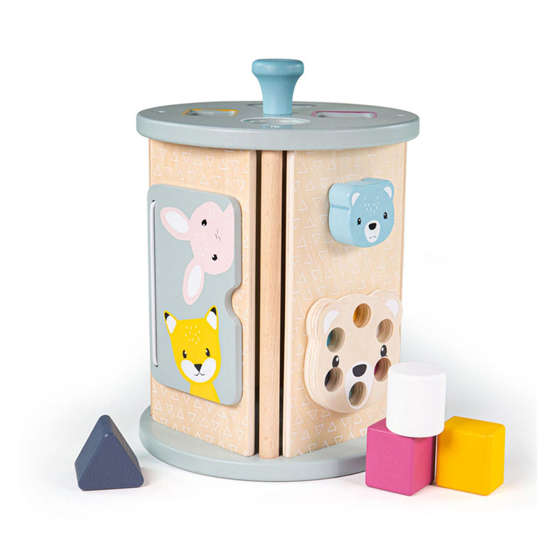 Afbeelding laden in galerijviewer, Bigjigs houten activity roller met vormenstoof - - vanaf 18 maanden