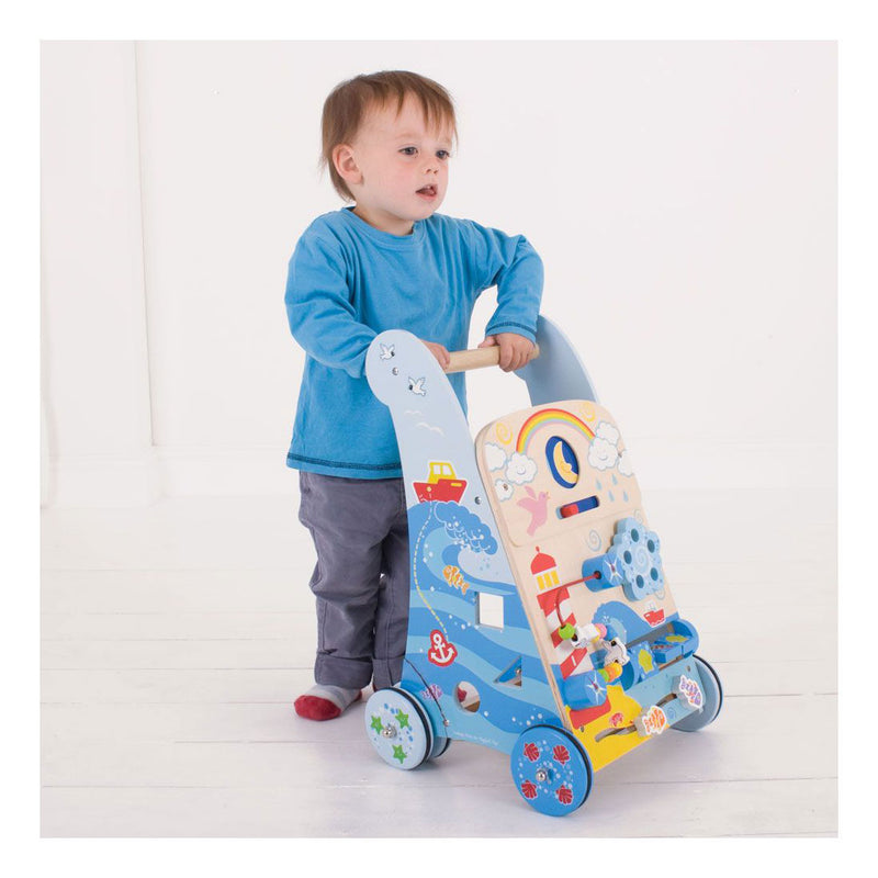 Afbeelding laden in galerijviewer, Bigjigs marine activity loopwagen