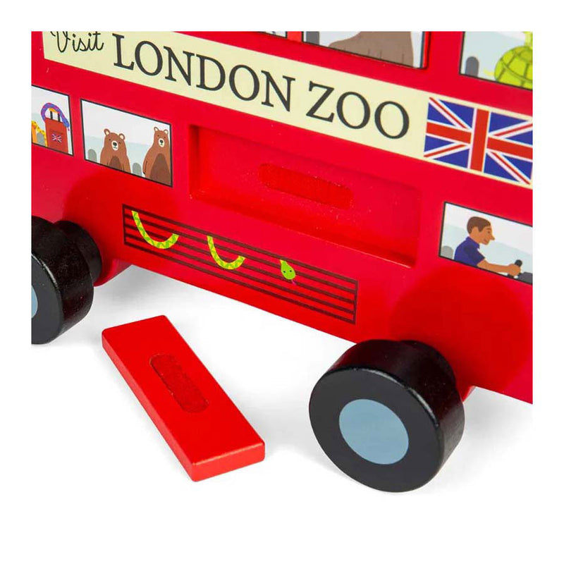 Afbeelding laden in galerijviewer, Bigjigs houten londen bus trekfiguur