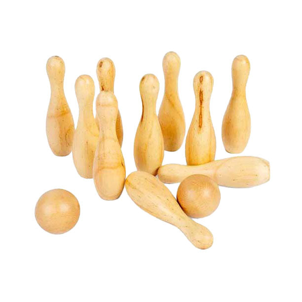 Afbeelding laden in galerijviewer, Bigjigs houten bowlingset, 12dlg.
