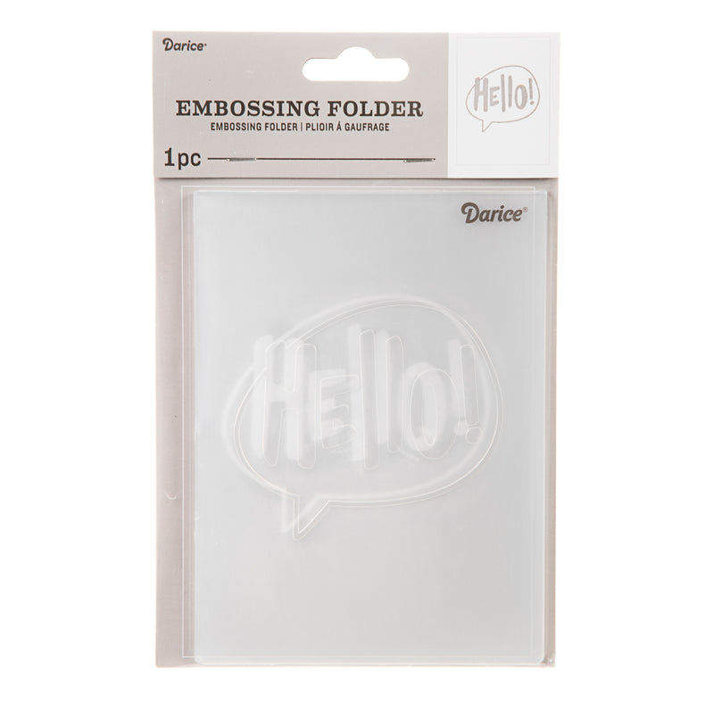 Afbeelding laden in galerijviewer, Darice • embossing sjabloon hello