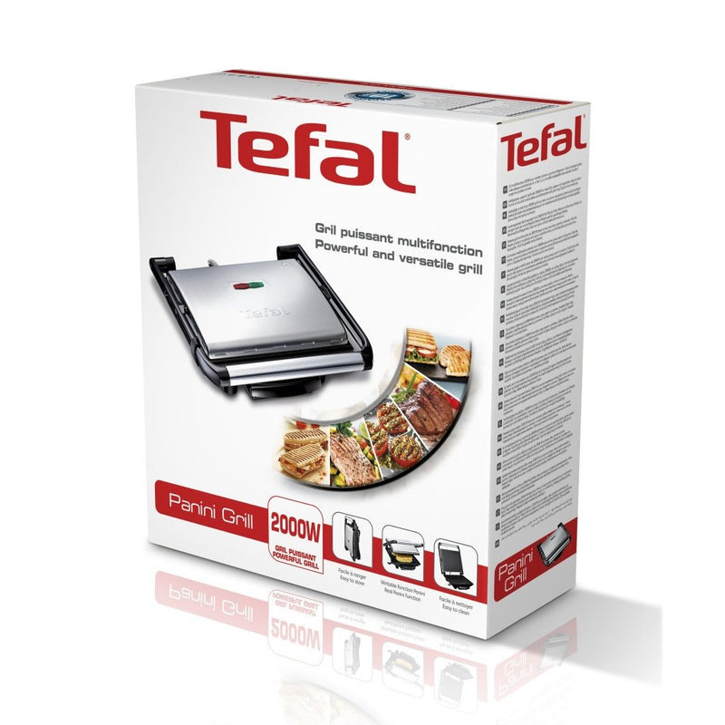 Afbeelding laden in galerijviewer, Tefal gc241d multifunctionele panini grill 2000w zwart rvs