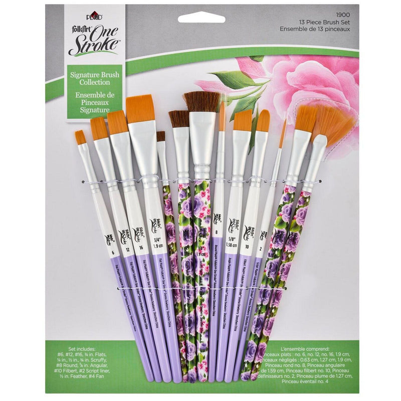Afbeelding laden in galerijviewer, Folkart • one stroke brush sets signature 13x