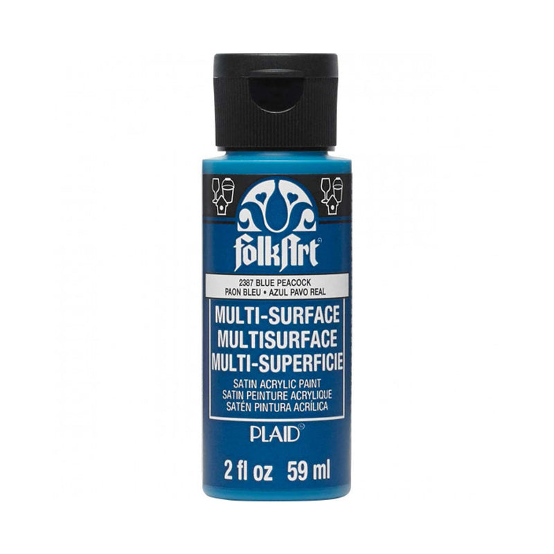 Afbeelding laden in galerijviewer, Folkart • multi-surface paint blue peacock 59ml