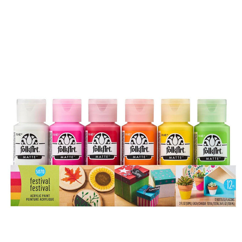 Afbeelding laden in galerijviewer, Folkart • paint sets festival 12x