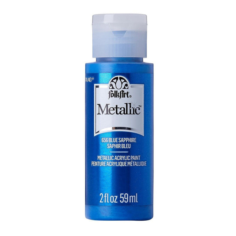 Afbeelding laden in galerijviewer, Folkart • metallic acrylic paint blue sapphire 59ml