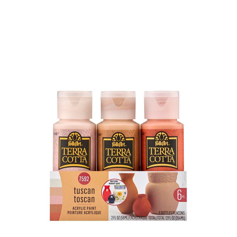 Afbeelding laden in galerijviewer, Folkart • paint sets terra cotta tuscan 6x