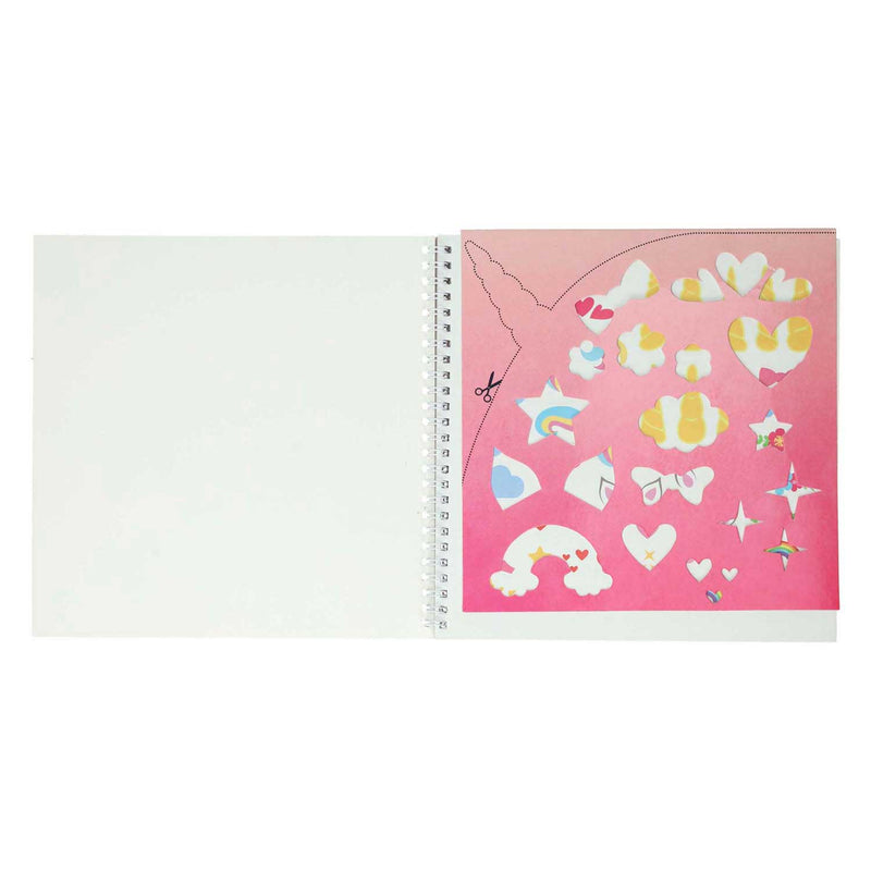 Afbeelding laden in galerijviewer, Mondikaarten sticker- en sjablonenboek ik hou van unicorns
