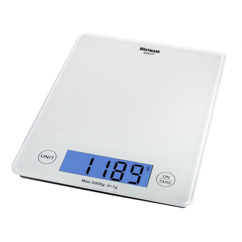 Afbeelding laden in galerijviewer, Westmark electronische keuken weegschaal elegance 5kg glas 23x18cm