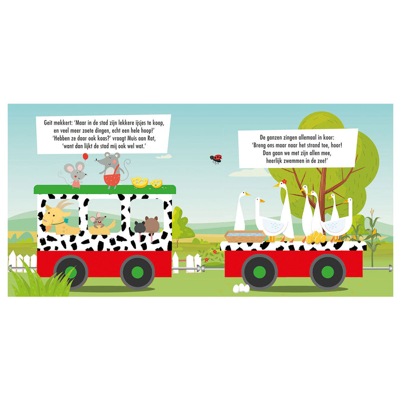 Afbeelding laden in galerijviewer, Usborne boerderijdieren- boek + puzzeltrein