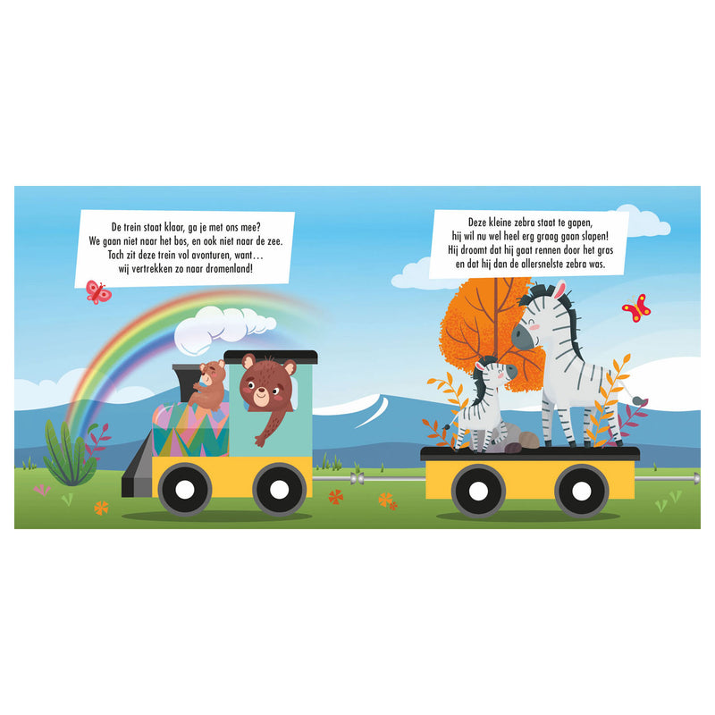 Afbeelding laden in galerijviewer, Lantaarn publishers boek en puzzeltrein babydieren