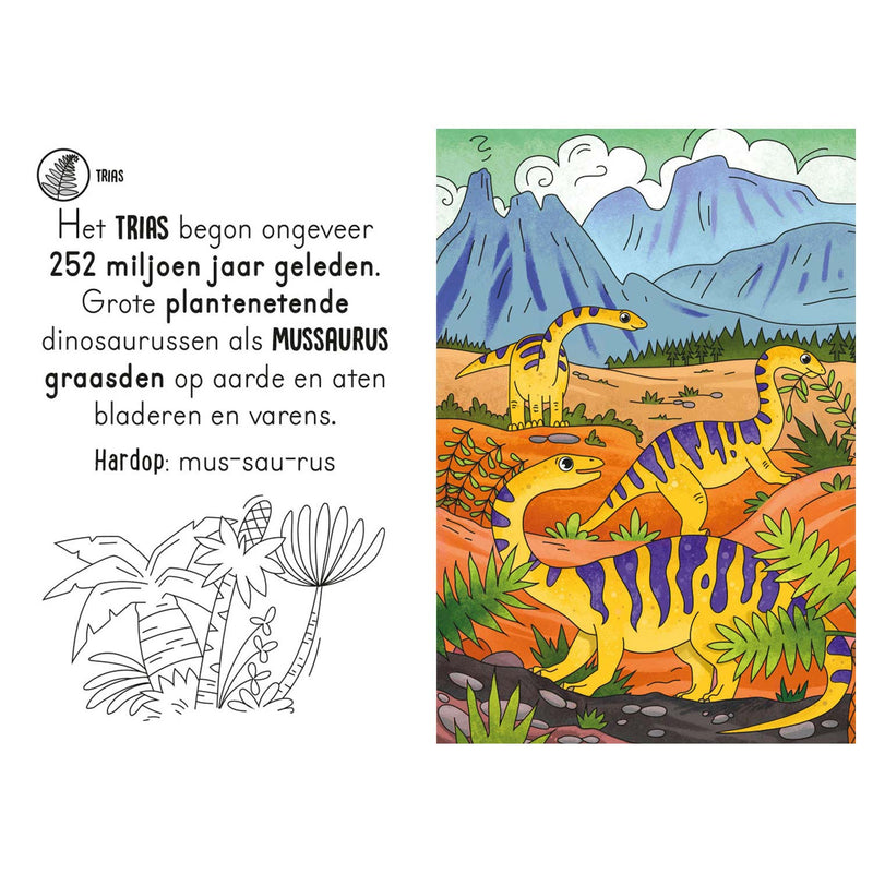 Afbeelding laden in galerijviewer, Magisch waterkleurboek - Dino's