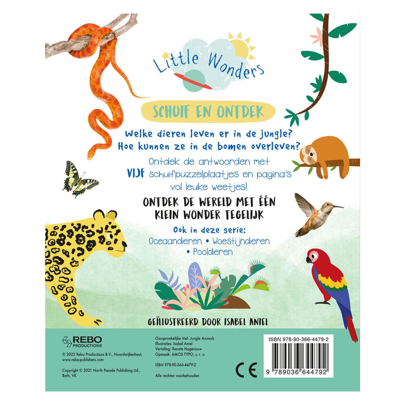 Afbeelding laden in galerijviewer, Rebo publishers jungledieren schuif en ontdek