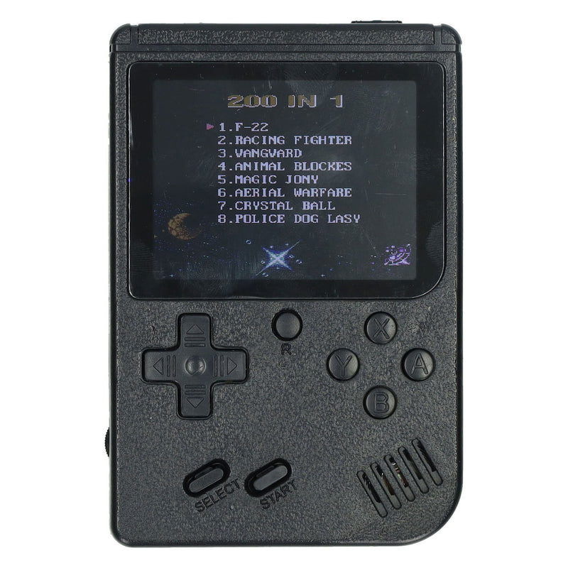 Afbeelding laden in galerijviewer, Gamebox - draagbare spel console met 200 spellen - zwart