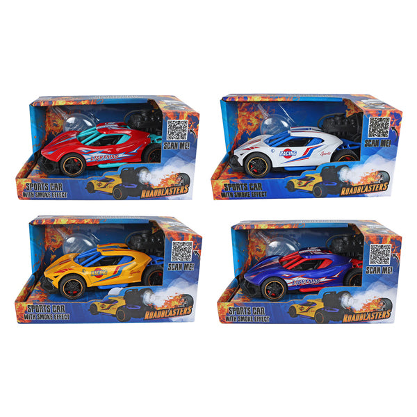 Afbeelding laden in galerijviewer, Roadblasters pull-back raceauto met rook, licht en geluid