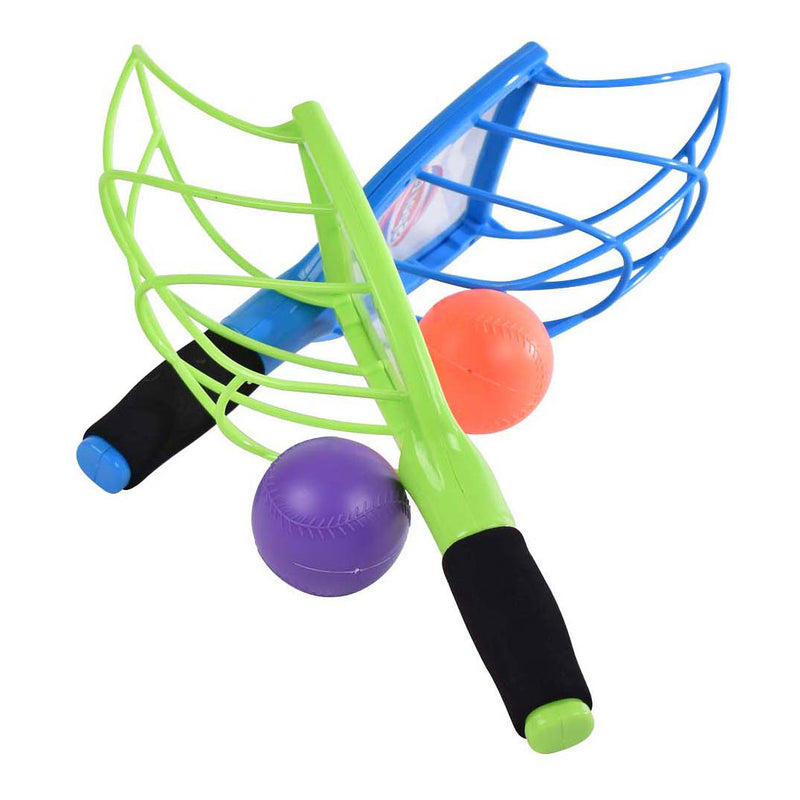 Afbeelding laden in galerijviewer, Gametime vang- en werpspel speelgoed set met 2 ballen voor kinderen.