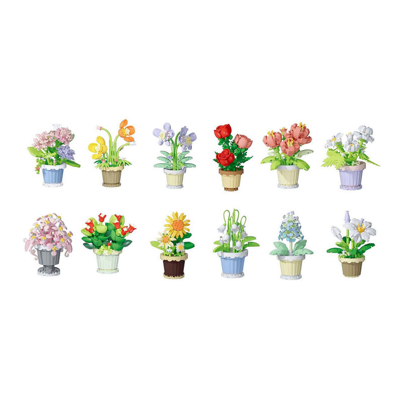 Afbeelding laden in galerijviewer, Bloemen bouwset plant in pot - 365dlg.