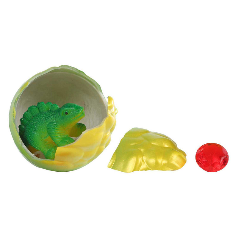 Afbeelding laden in galerijviewer, Dinoworld ei met groeiende dinosaurus met edelsteen 8cm
