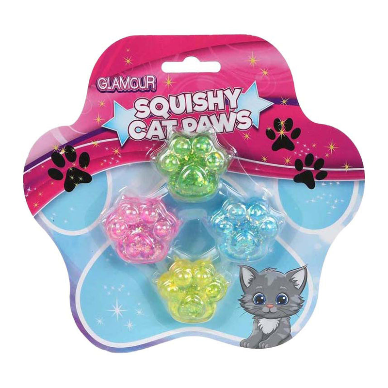 Afbeelding laden in galerijviewer, Glamour squishy sugar mini kattenpootjes - 4st.