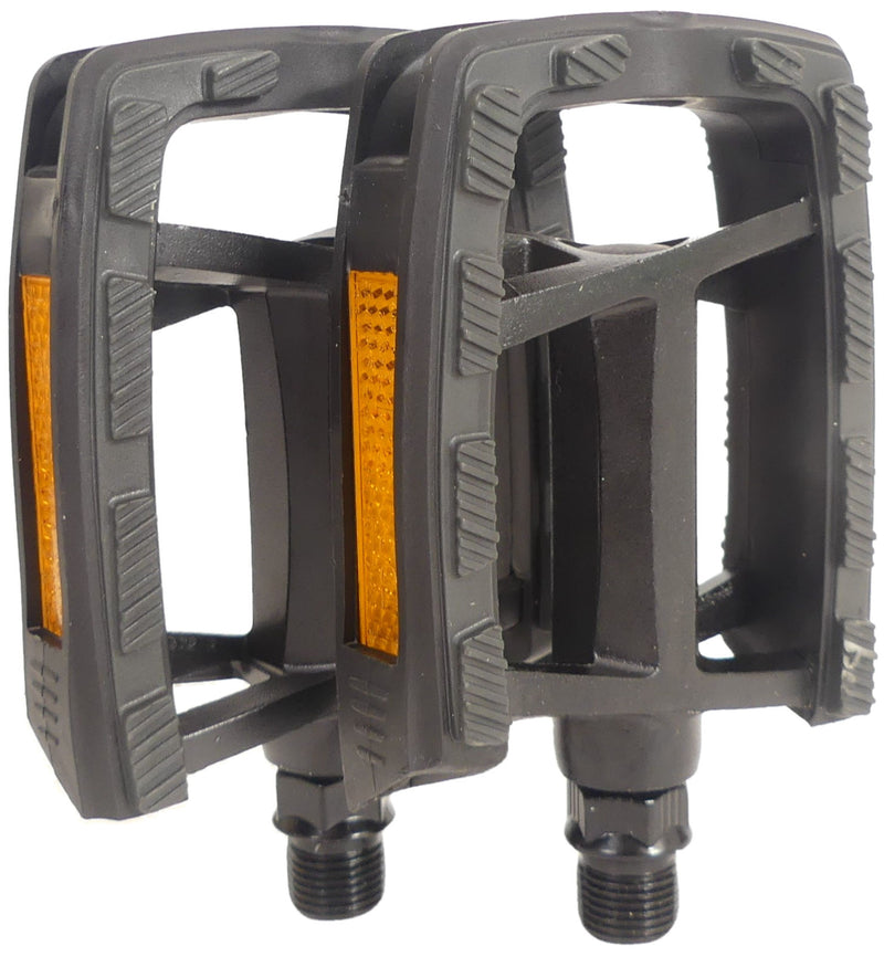 Afbeelding laden in galerijviewer, Gazelle Pedaalset FP-972 met aluminium body zwart zwart