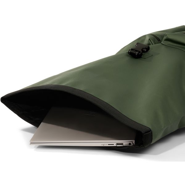 Afbeelding laden in galerijviewer, Dutchperfect urban proof backpack rolltop forest green - recycled