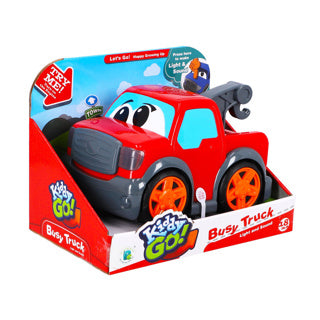 Afbeelding laden in galerijviewer, Kiddygo auto pick up truck 19 cm met licht en geluid rood