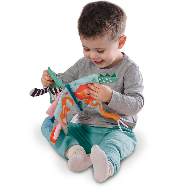 Afbeelding laden in galerijviewer, Ses creative ses tiny talents sensory soft dierenstaarten boek