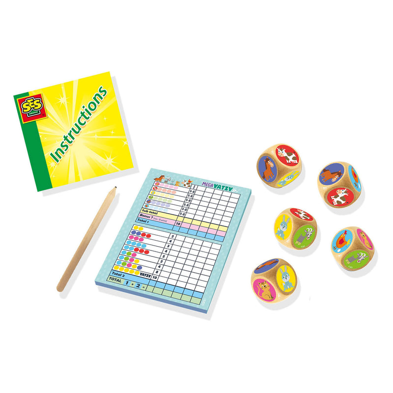 Afbeelding laden in galerijviewer, SES Mega Yatzy Junior Kinderbordspel