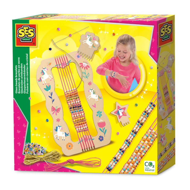 Afbeelding laden in galerijviewer, Ses creative - hobby pink - glaskralen armbanden - knutselen meisjes - armbandjes maken - vanaf 6 jaar