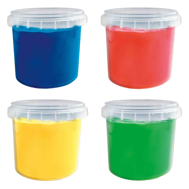 Afbeelding laden in galerijviewer, Ses vingerverf primaire kleuren, 4x110ml