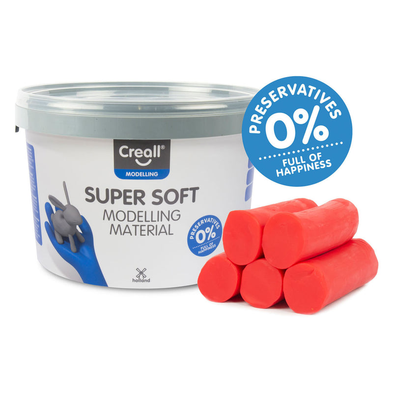 Afbeelding laden in galerijviewer, Creall supersoft klei rood, 1750gr.