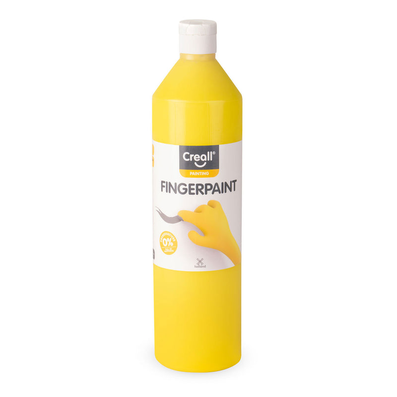 Afbeelding laden in galerijviewer, Creall vingerverf conserveringsvrij geel, 750ml