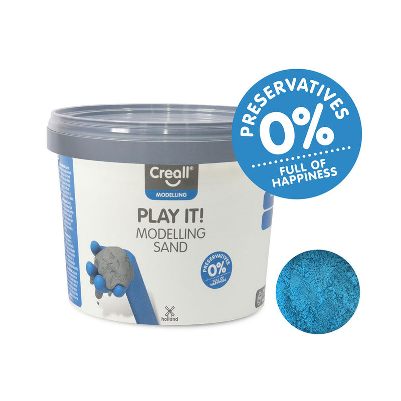 Afbeelding laden in galerijviewer, Creall play it speelzand blauw, 750gr.