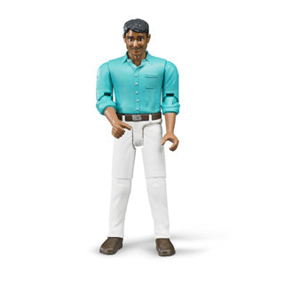Afbeelding laden in galerijviewer, Bruder bworld figuur man witte broek | 2 stuks