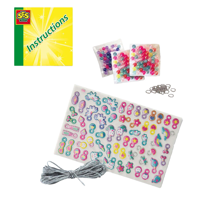 Afbeelding laden in galerijviewer, Ses puffy glitter sticker armbanden