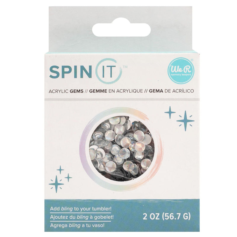 Afbeelding laden in galerijviewer, We r makers • spin it rhinestone clear
