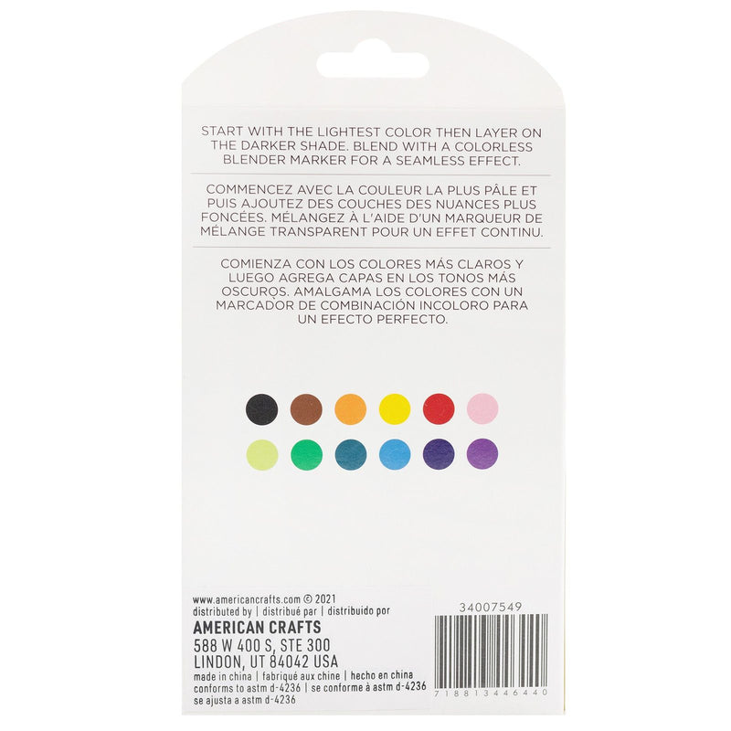 Afbeelding laden in galerijviewer, American crafts • sketch markers dual tip value pack