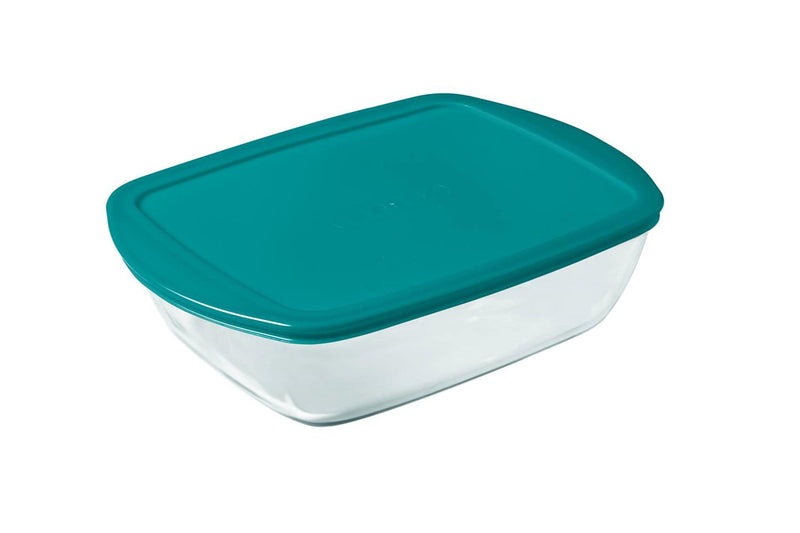Afbeelding laden in galerijviewer, Pyrex cook store rechthoekige bewaarschaal 17x10x5cm - 400ml - borosilicate glass